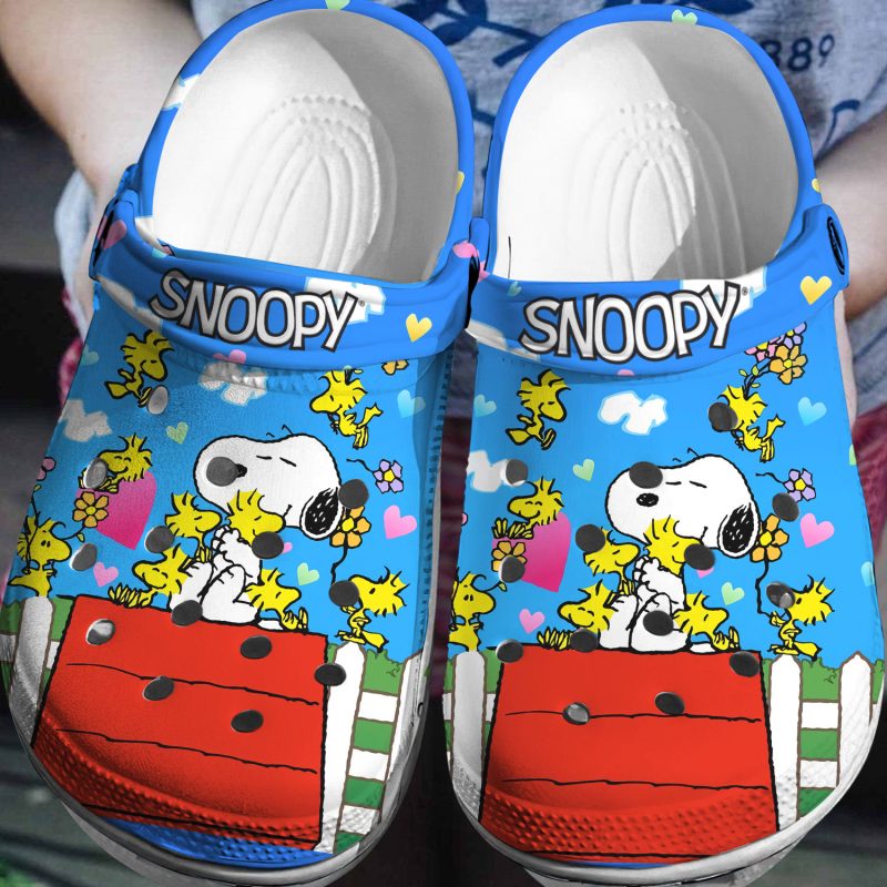 Footwearmerch Snoopy Woodstock Crocs 3D Clog Shoes - Footwearmerch