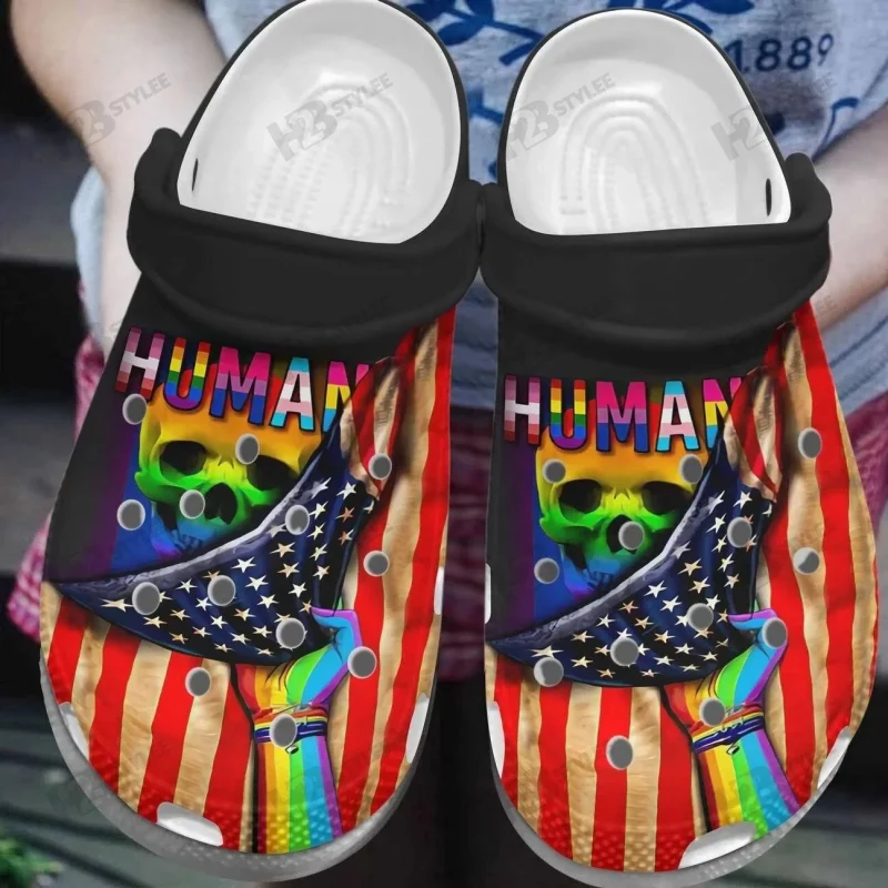 Footwearmerch LGBT Pride Month Crocs Crocband Clogs Shoes Custom Name ...