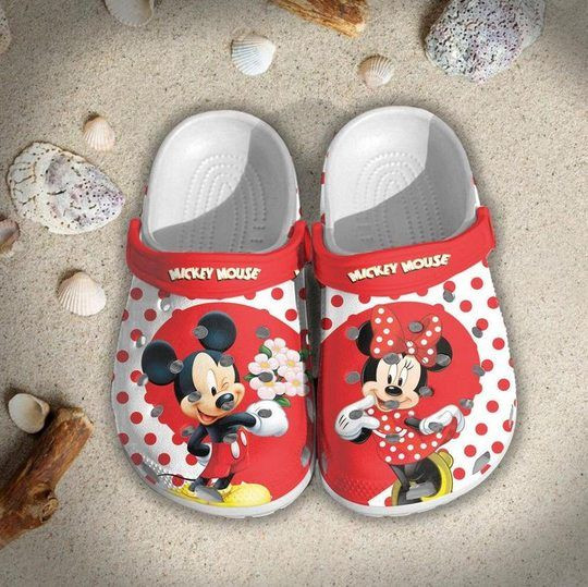 Footwearmerch Mickey Mouse Crocs Crocband Shoes Clogs Custom Name For Men Women And Kids - Footwearmerch