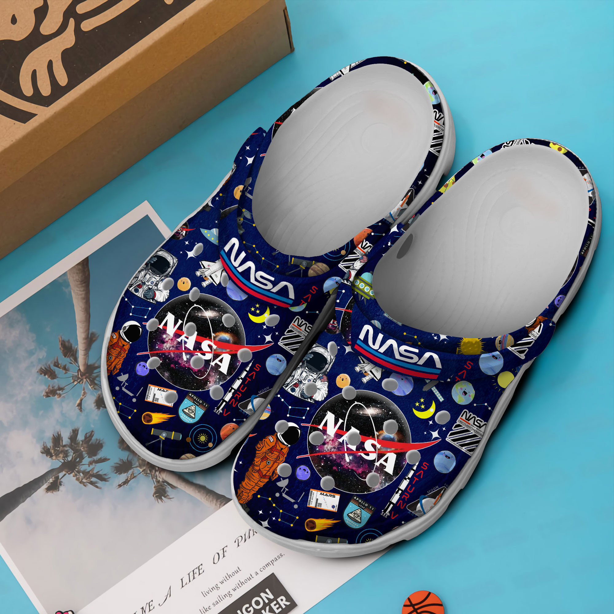 Footwearmerch NASA Crocs Crocband Clogs Shoes Comfortable For Men Women ...