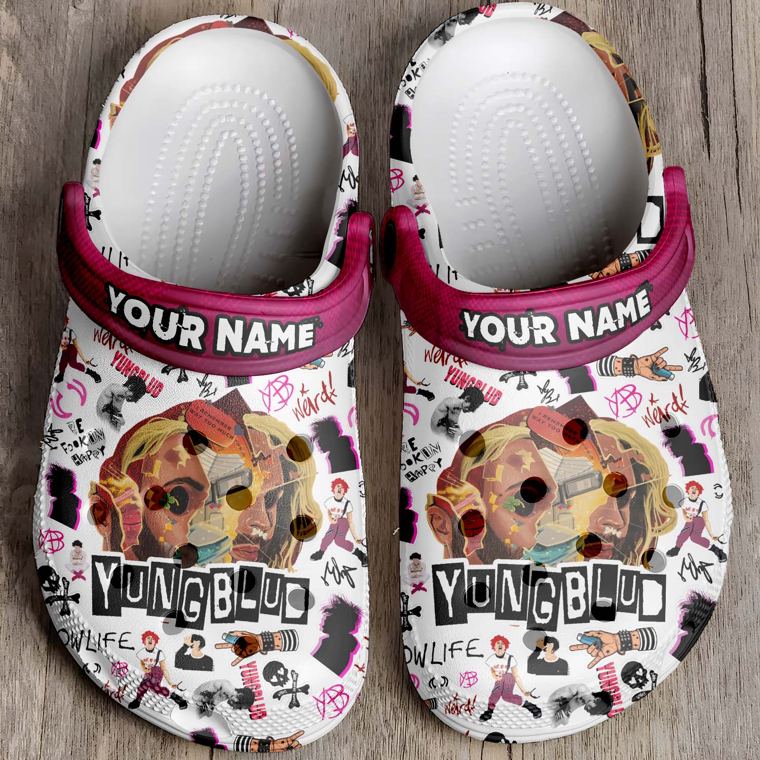 T1005 - Yungblud - Crocs Custom name mockup 4 jpg