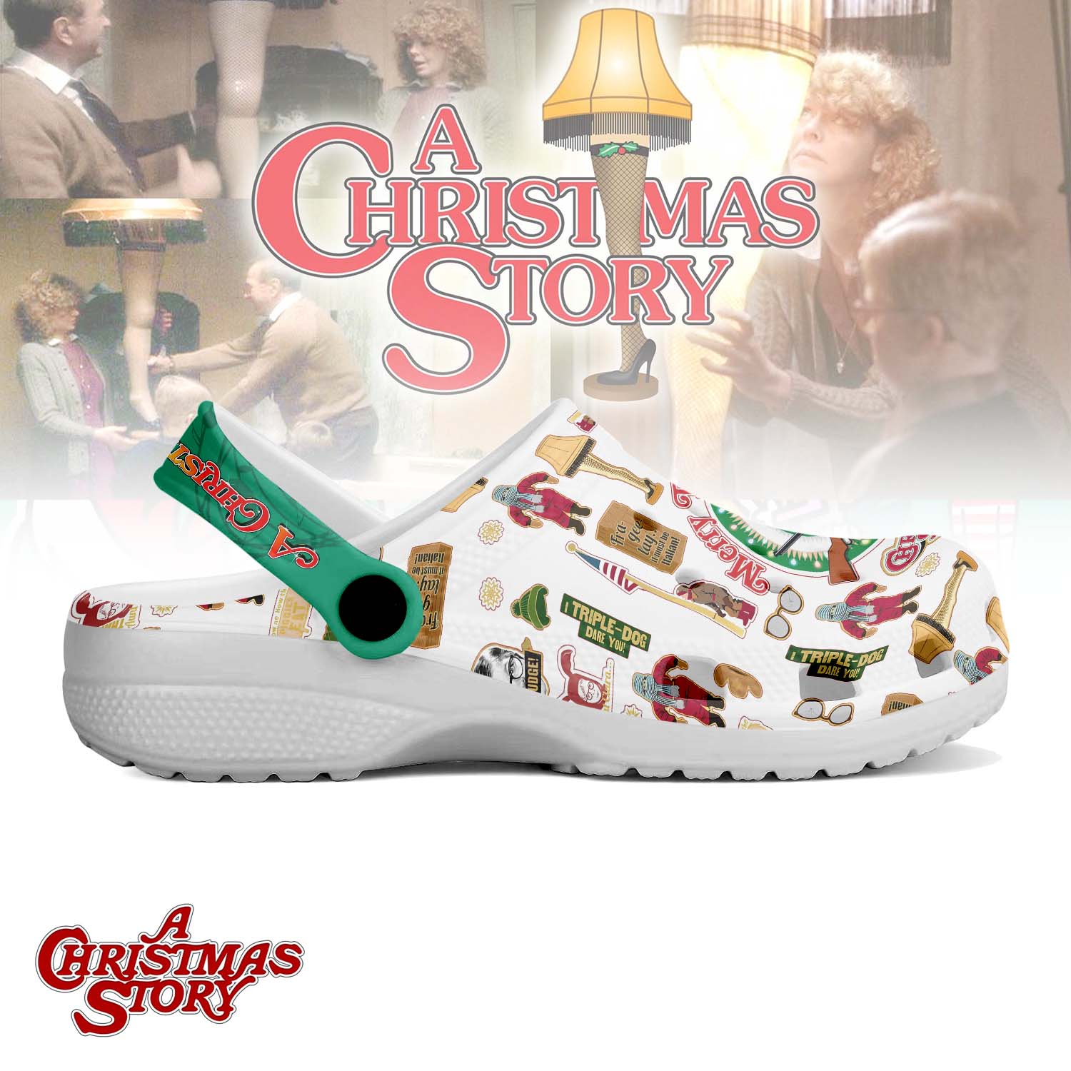 Footwearmerch A Christmas Story Crocs Crocband Clogs Shoes Comfortable For Men Women and Kids