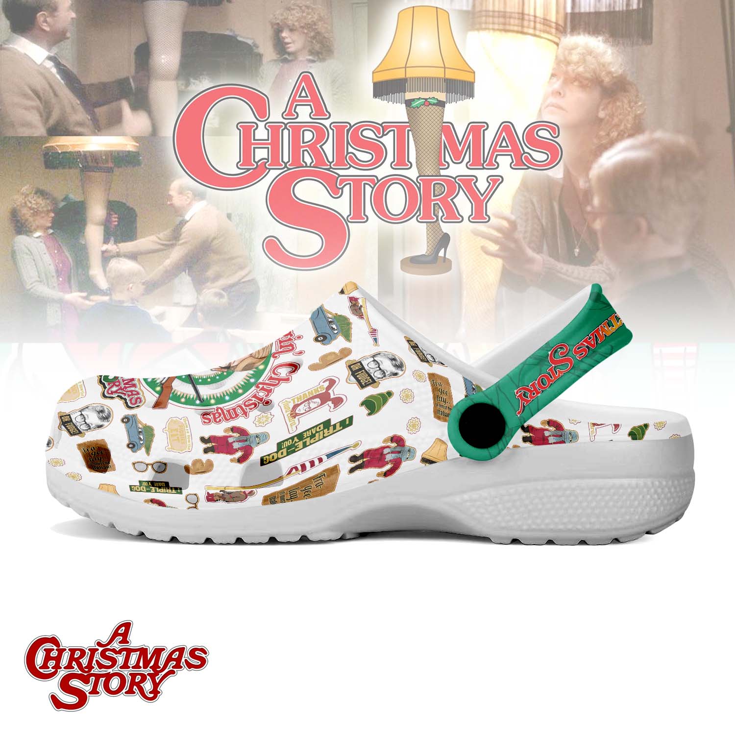 Footwearmerch A Christmas Story Crocs Crocband Clogs Shoes Comfortable For Men Women and Kids