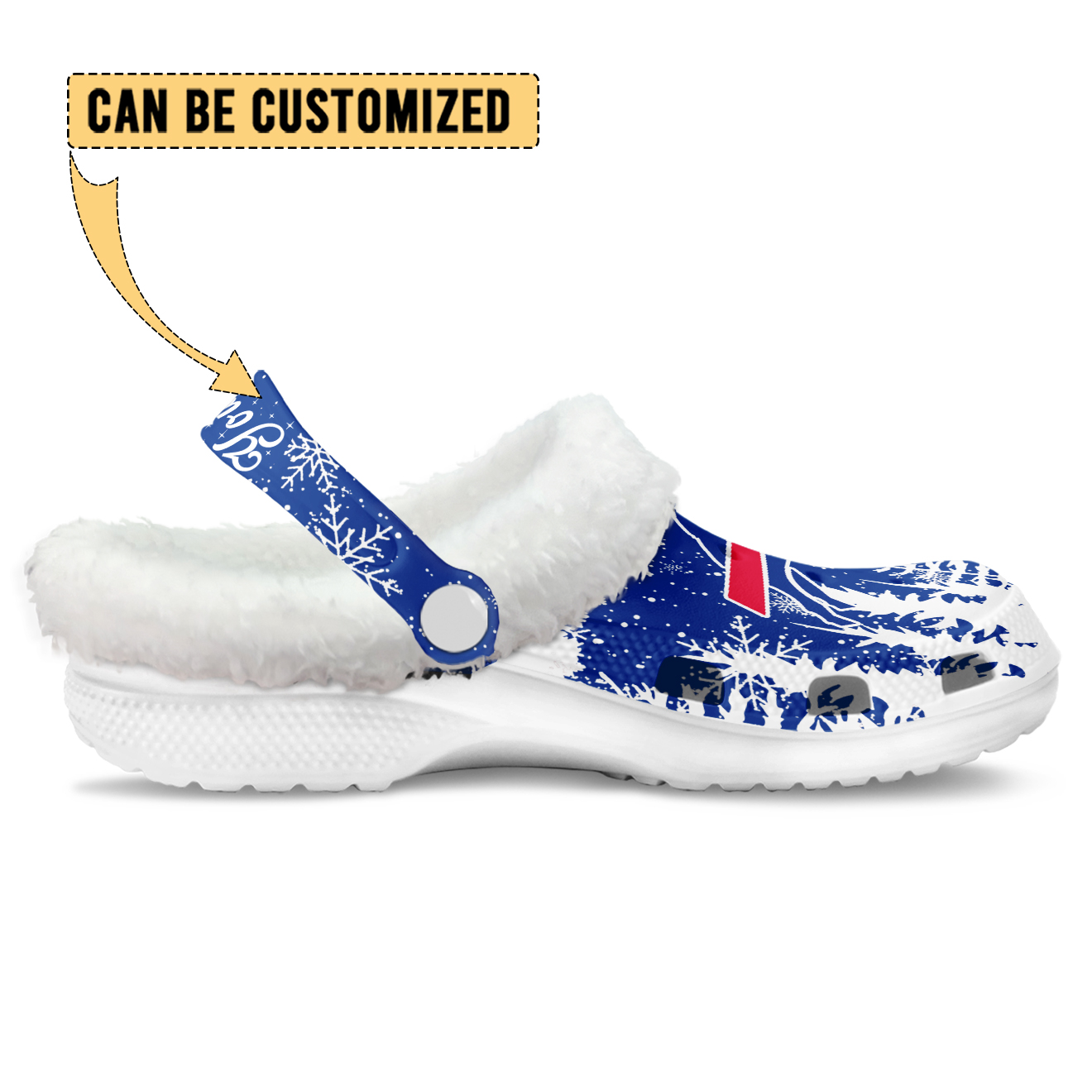 Footwearmerch Buffalo Bills NFL Crocs Crocband Fleece Lined Clogs Shoes Comfortable For Men Women and Kids In Winter