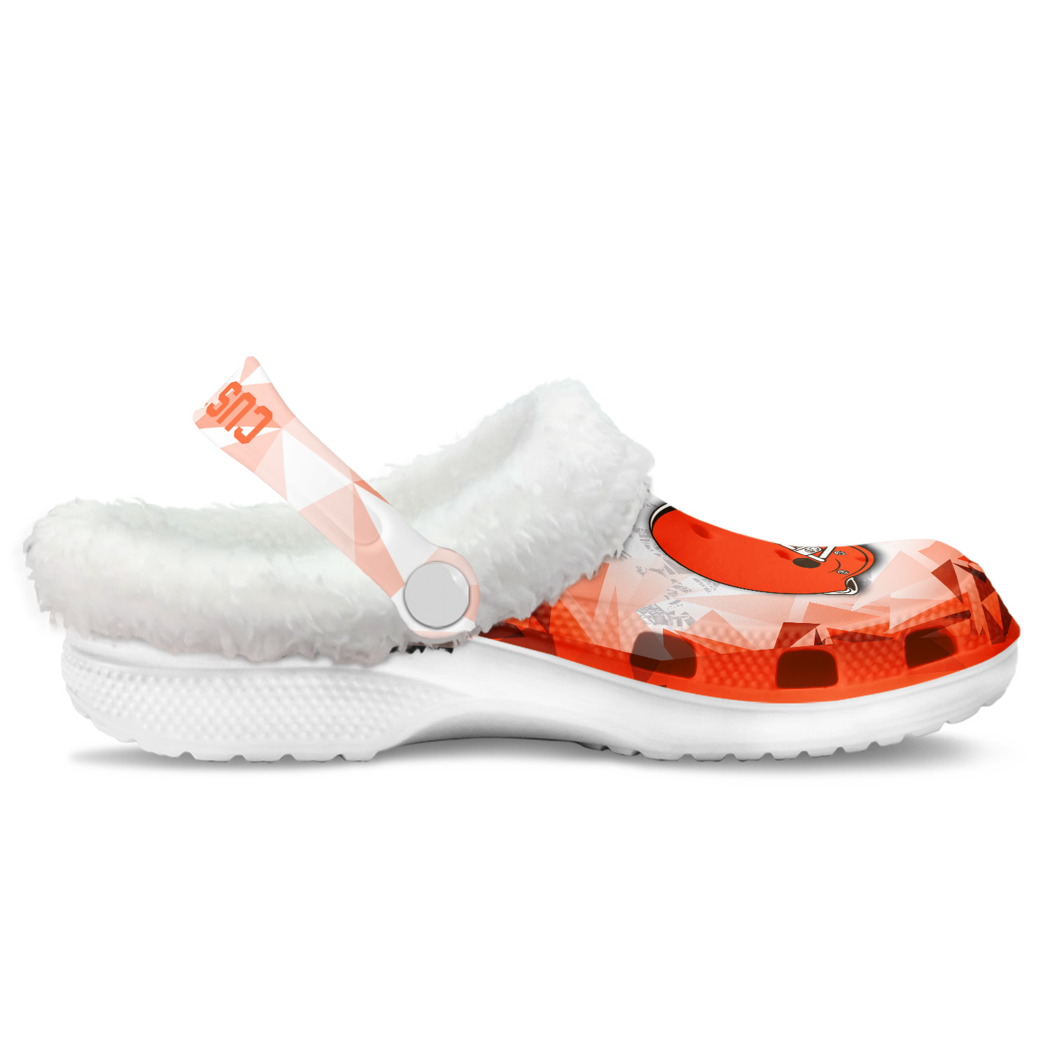 Footwearmerch Cleveland Browns NFL Crocs Crocband Fleece Lined Clogs Shoes Comfortable For Men Women and Kids In Winter