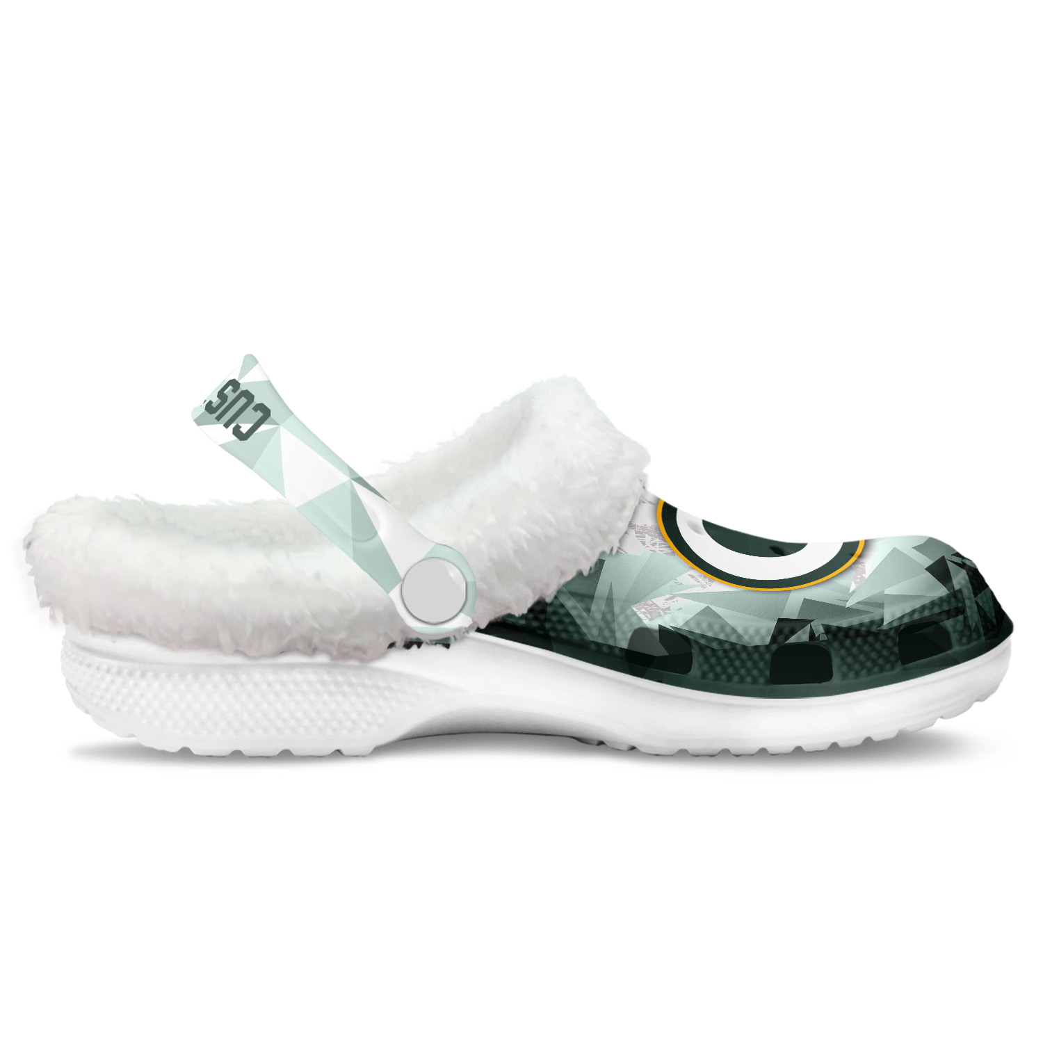 Footwearmerch Green Bay Packers NFL Crocs Crocband Fleece Lined Clogs Shoes Comfortable For Men Women and Kids In Winter