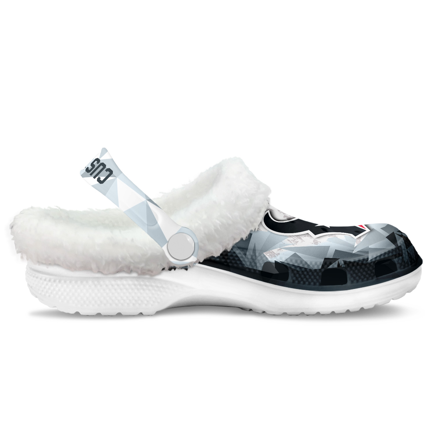 Footwearmerch Houston Texans NFL Crocs Crocband Fleece Lined Clogs Shoes Comfortable For Men Women and Kids In Winter