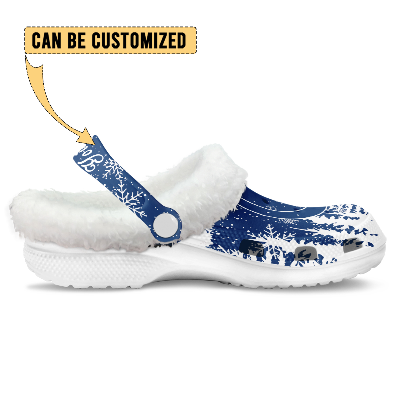 Footwearmerch Indianapolis Colts NFL Crocs Crocband Fleece Lined Clogs Shoes Comfortable For Men Women and Kids In Winter