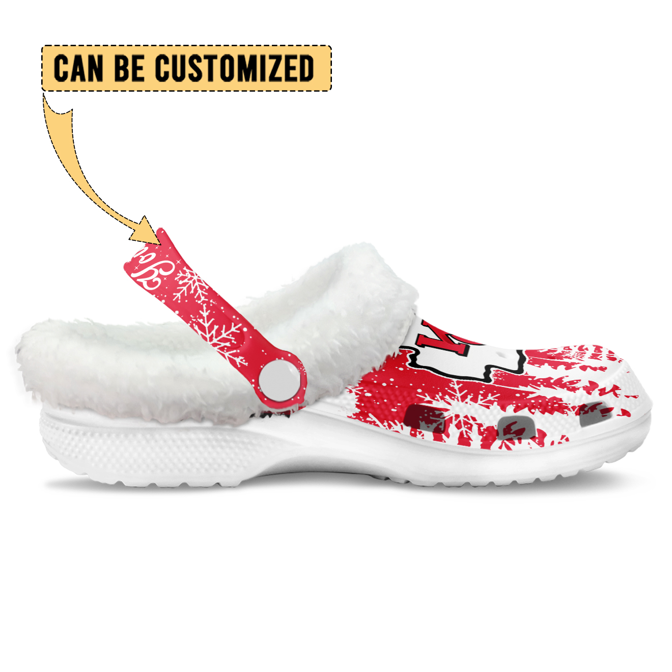 Footwearmerch Kansas City Chiefs NFL Crocs Crocband Fleece Lined Clogs Shoes Comfortable For Men Women and Kids In Winter