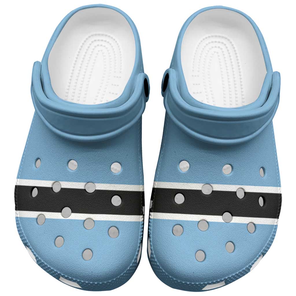 Footwearmerch African Proud Botswana Flag Crocs Crocband Clogs Shoes Comfortable For Men Women and Kids