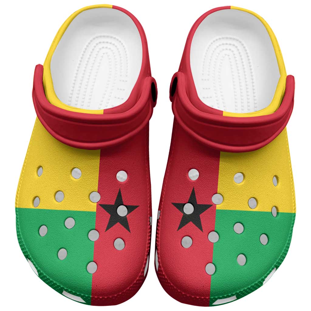 Footwearmerch African Proud Guinea-Bissau Flag Crocs Crocband Clogs Shoes Comfortable For Men Women and Kids
