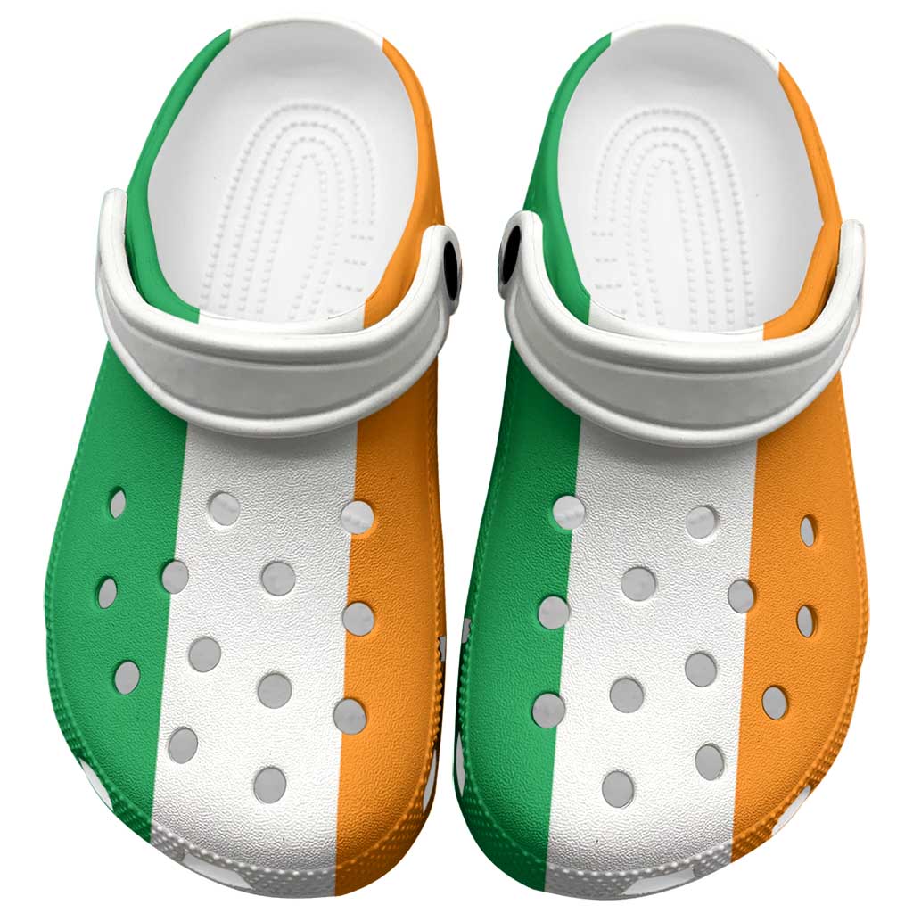 Footwearmerch African Proud Ivory Coast Flag Crocs Crocband Clogs Shoes Comfortable For Men Women and Kids