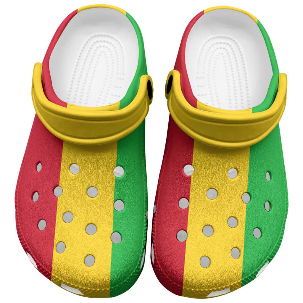 Footwearmerch African Proud Mali Flag Crocs Crocband Clogs Shoes Comfortable For Men Women and Kids
