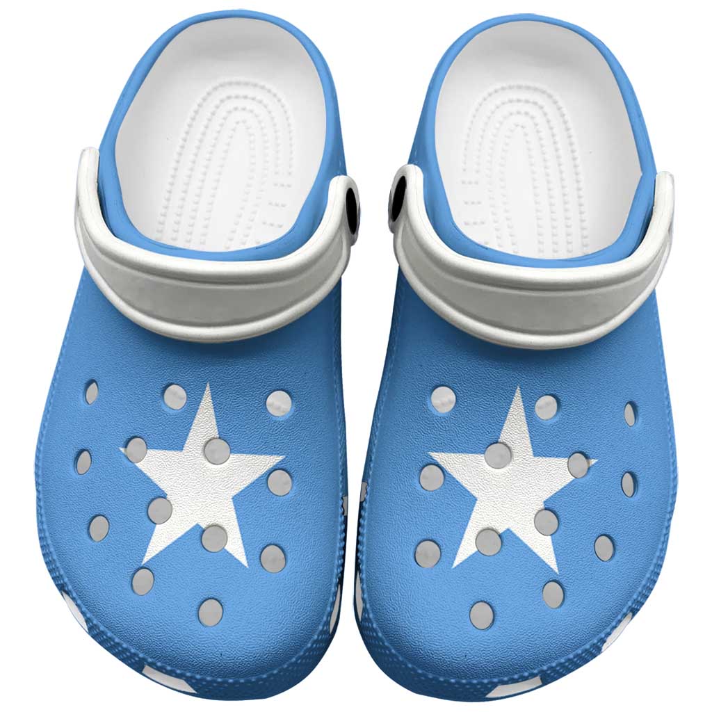 Footwearmerch African Proud Somalia Flag Crocs Crocband Clogs Shoes Comfortable For Men Women and Kids
