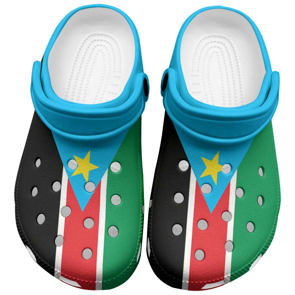 Footwearmerch African Proud South Sudan Flag Crocs Crocband Clogs Shoes Comfortable For Men Women and Kids