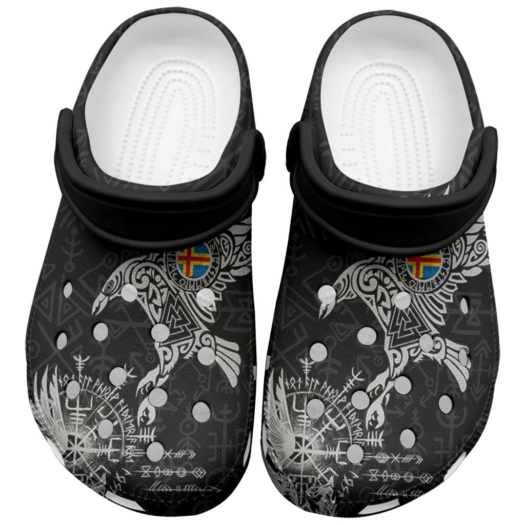 Footwearmerch Aland Viking Ravens Crocs Crocband Clogs Shoes Comfortable For Men Women and Kids