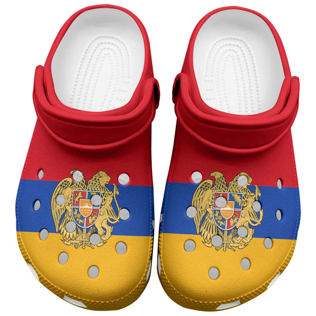 Footwearmerch Armenia Flag Crocs Crocband Clogs Shoes Comfortable For Men Women and Kids