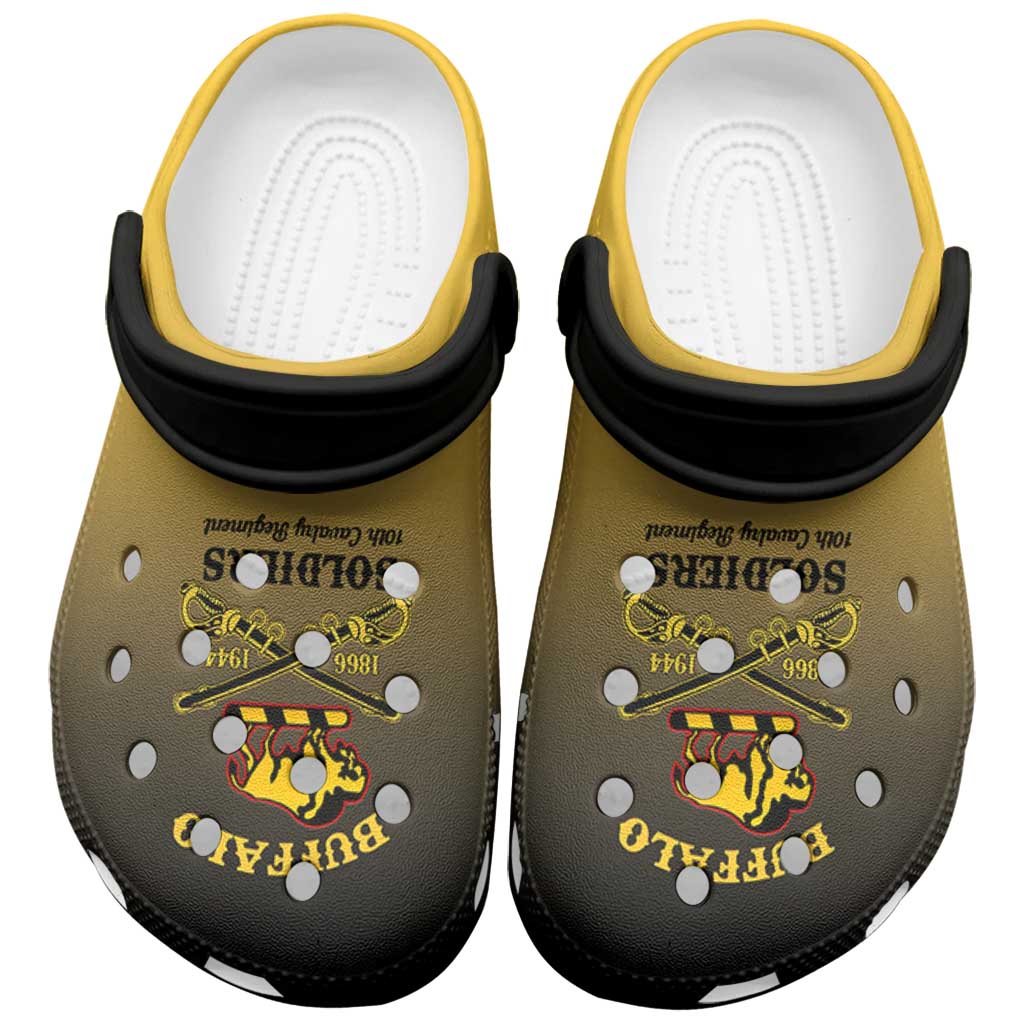 Footwearmerch Buffalo Soldiers Crocs Crocband Clogs Shoes Comfortable For Men Women and Kids