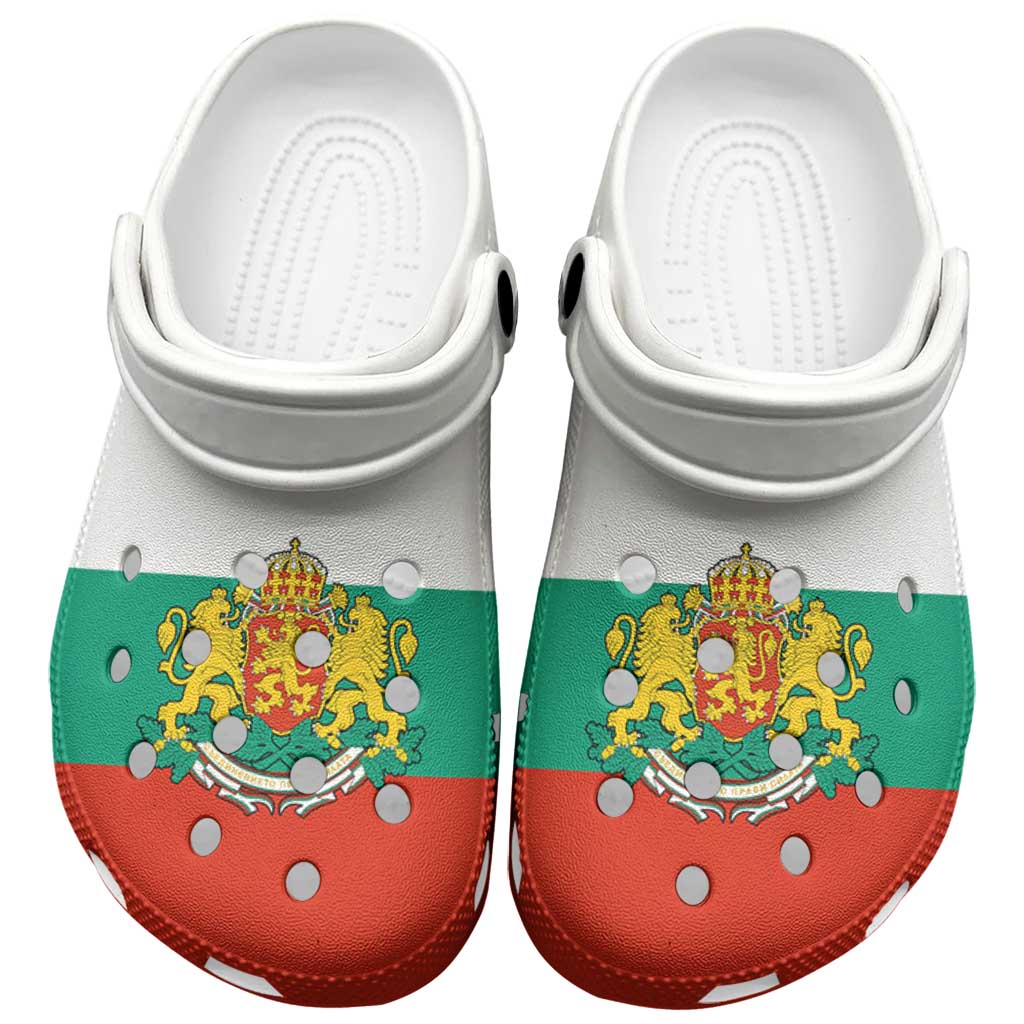 Footwearmerch Bulgaria Flag Crocs Crocband Clogs Shoes Comfortable For Men Women and Kids