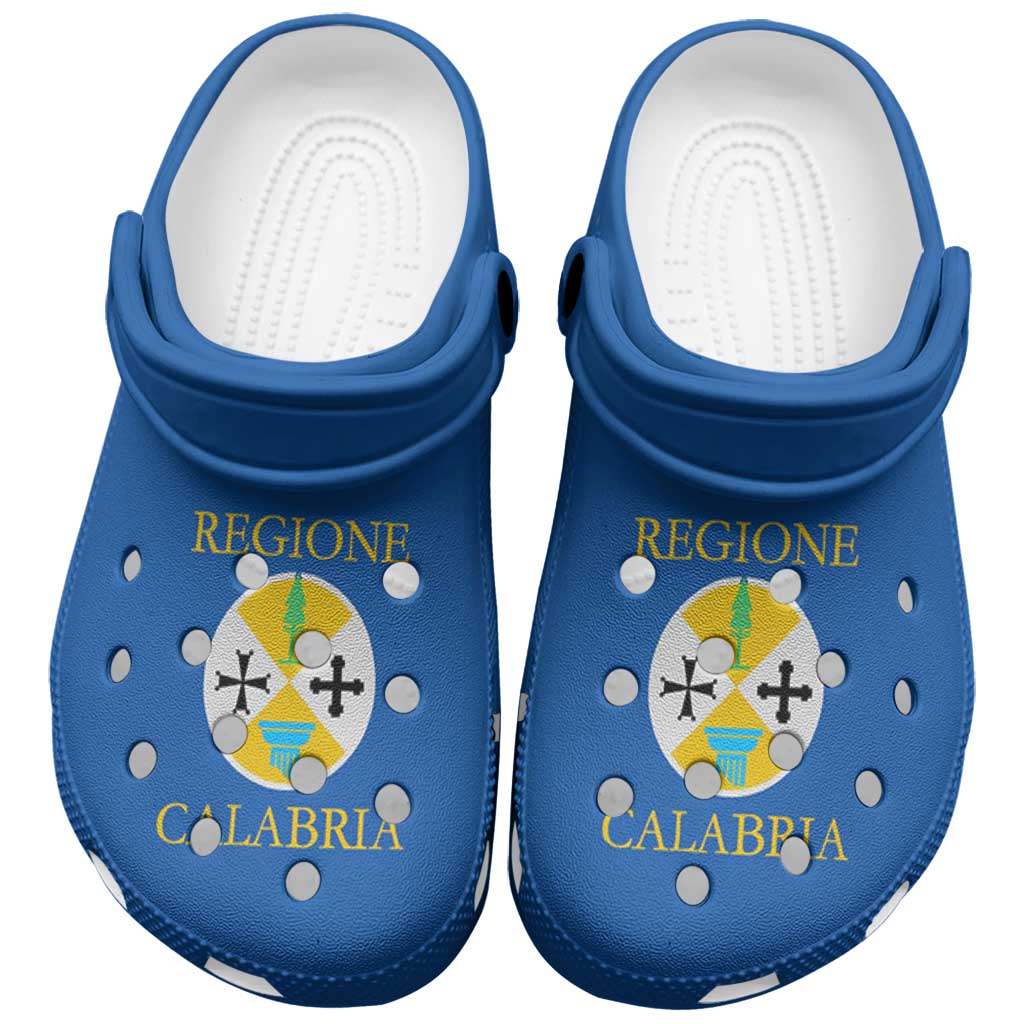 Footwearmerch Calabria Italy Flag Crocs Crocband Clogs Shoes Comfortable For Men Women and Kids