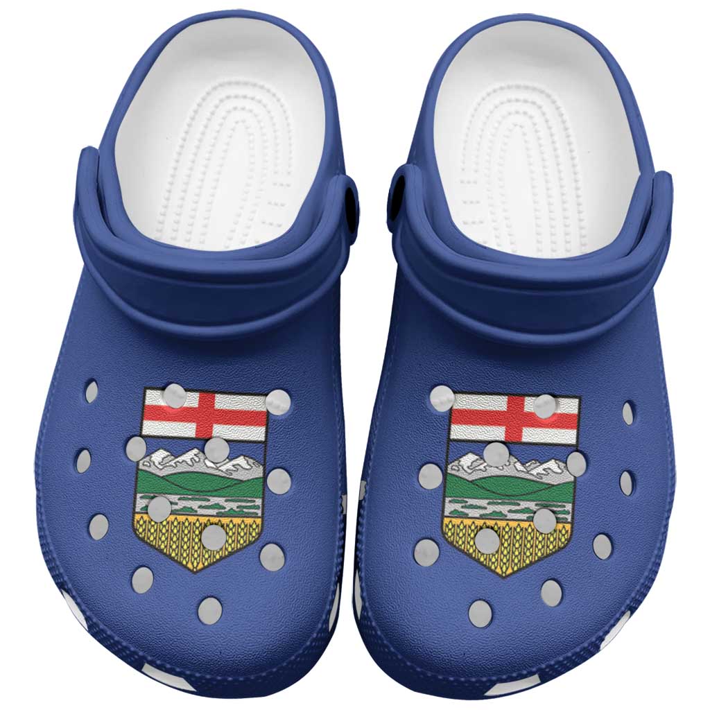 Footwearmerch Canada Alberta Province Crocs Crocband Clogs Shoes Comfortable For Men Women and Kids