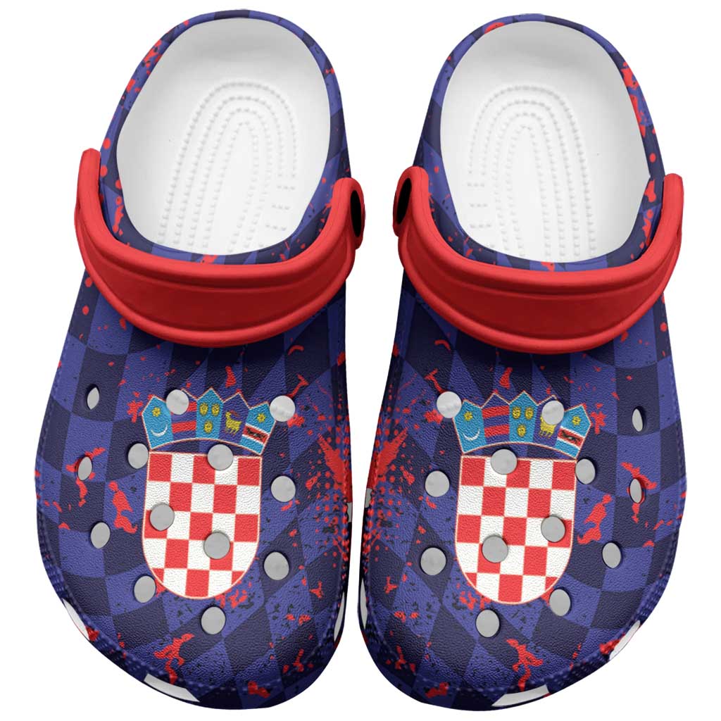 Footwearmerch Croatia 2026 World Football Crocs Crocband Clogs Shoes Comfortable For Men Women and Kids