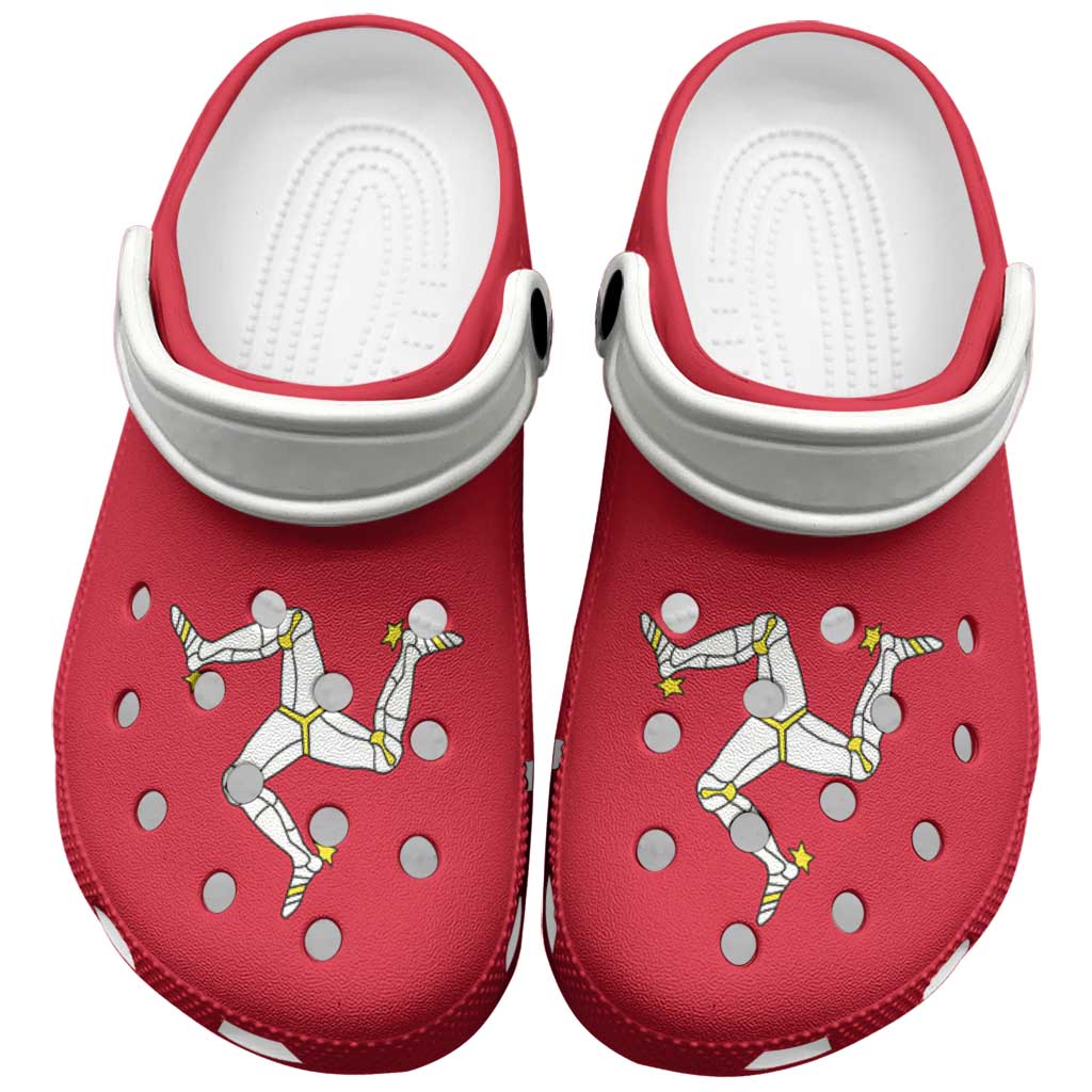 Footwearmerch Isle of Man Flag Crocs Crocband Clogs Shoes Comfortable For Men Women and Kids