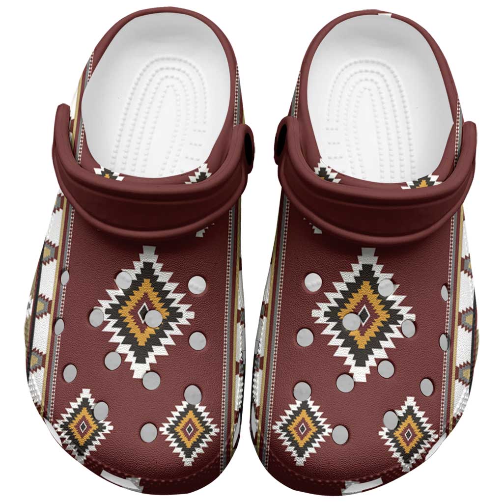 Footwearmerch Native American Navajo Crocs Crocband Clogs Shoes Comfortable For Men Women and Kids