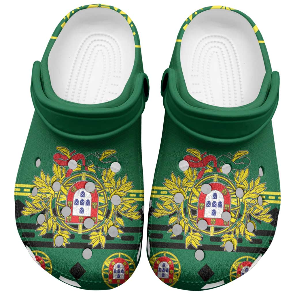 Footwearmerch Portugal Christmas Flag Crocs Crocband Clogs Shoes Comfortable For Men Women and Kids