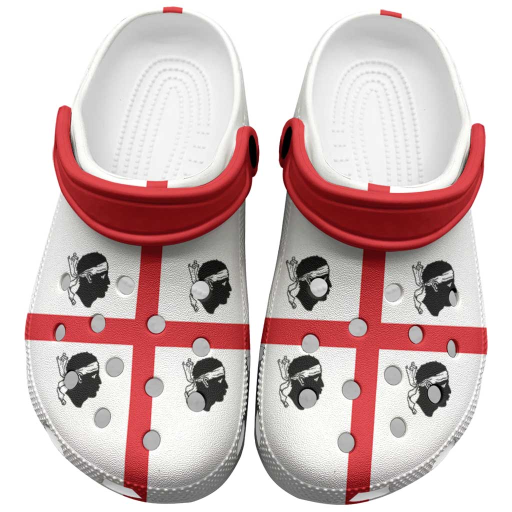 Footwearmerch Sardinia Italy Flag Crocs Crocband Clogs Shoes Comfortable For Men Women and Kids
