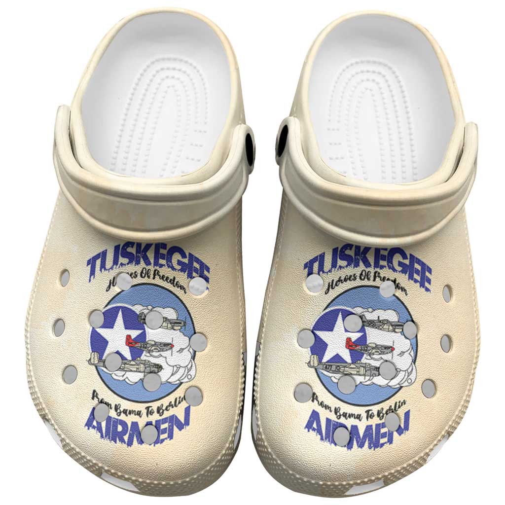 Footwearmerch Tuskegee Airmen Red Tails Crocs Crocband Clogs Shoes Comfortable For Men Women and Kids