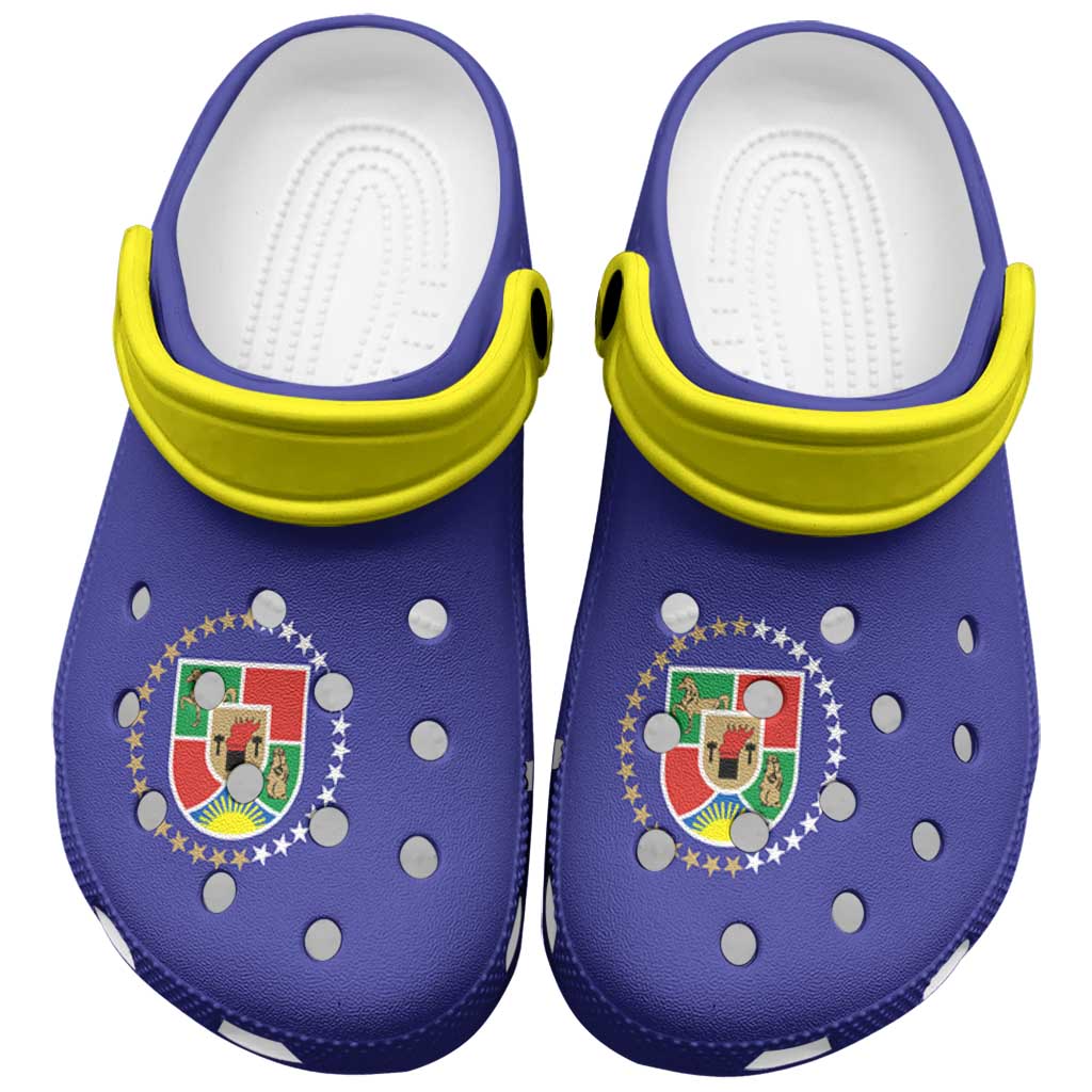Footwearmerch Ukraine Luhansk Oblast Flag Crocs Crocband Clogs Shoes Comfortable For Men Women and Kids
