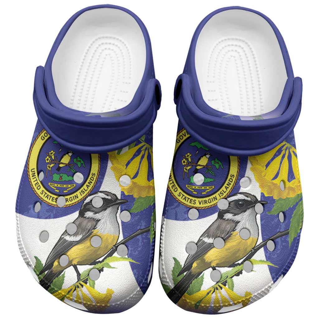 Footwearmerch US Virgin Islands Crocs Crocband Clogs Shoes Comfortable For Men Women and Kids