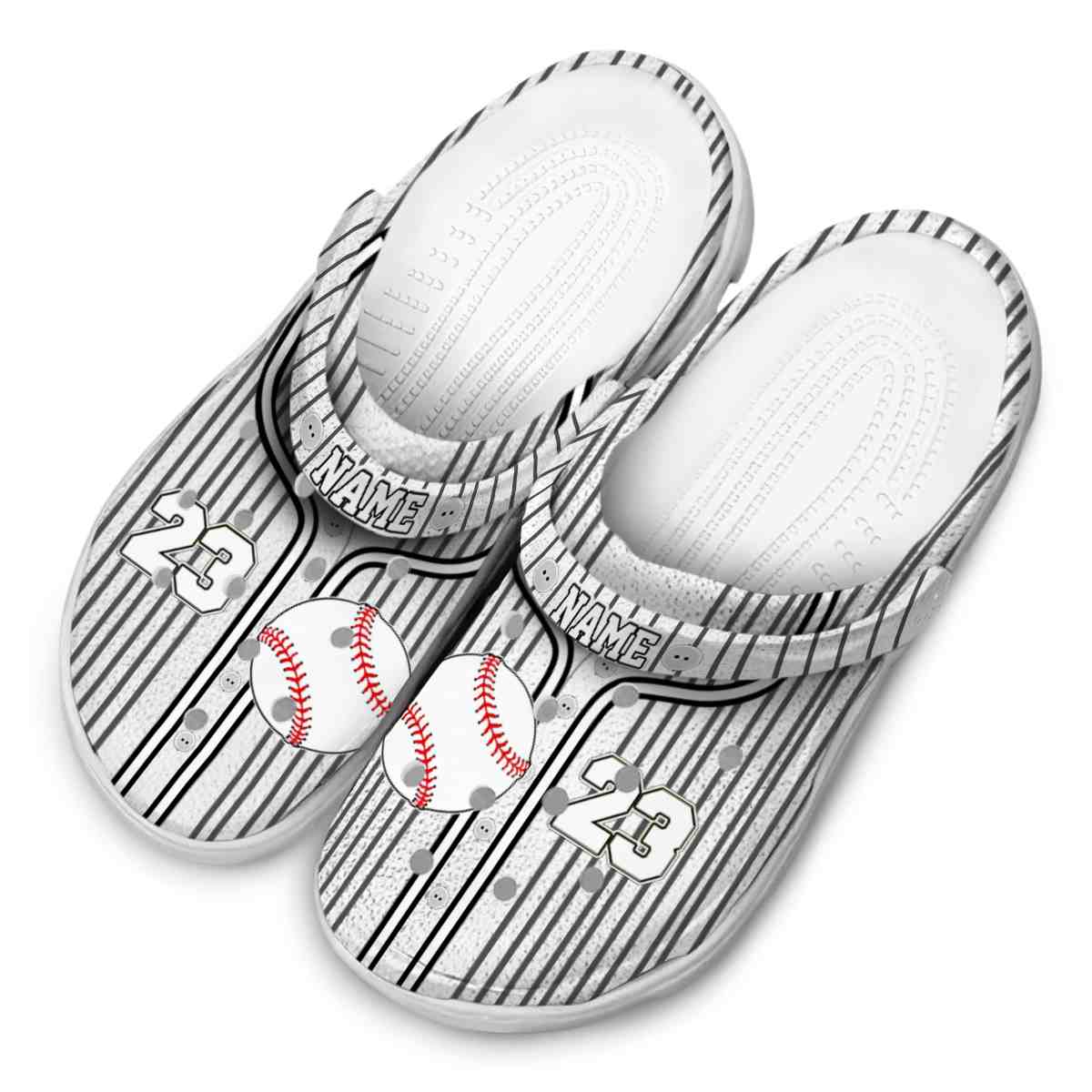 Footwearmerch Baseball Sport Crocs Crocband Clogs Shoes Comfortable For Men Women and Kids