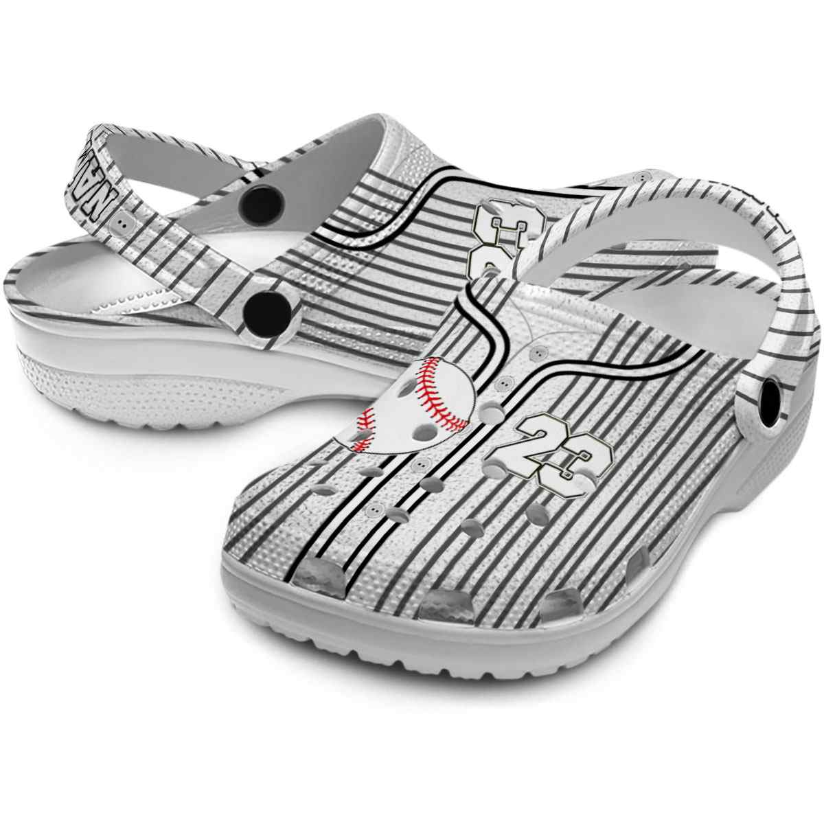 Footwearmerch Baseball Sport Crocs Crocband Clogs Shoes Comfortable For Men Women and Kids