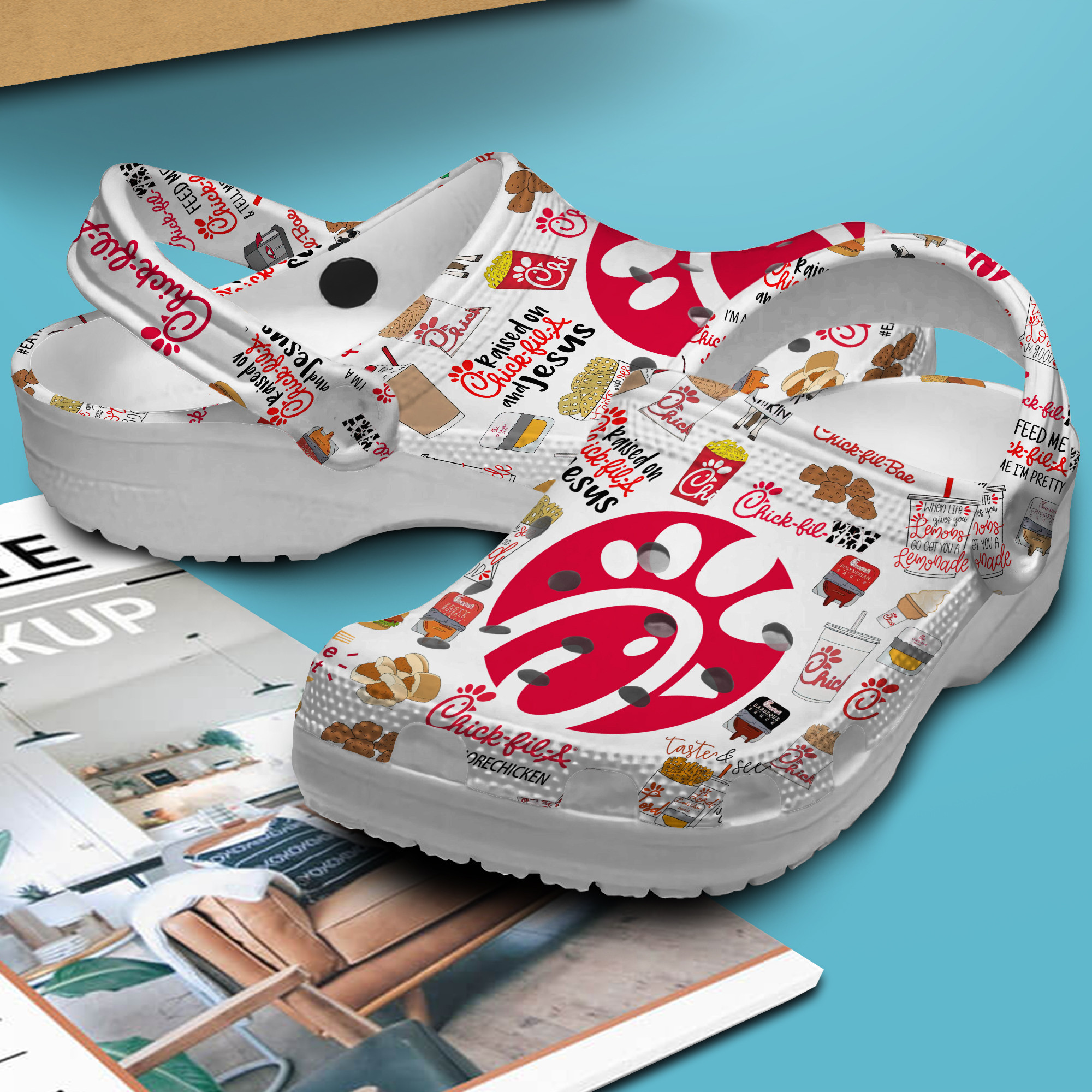 Footwearmerch Chick Fil A Crocs Crocband Clogs Shoes Comfortable For Men Women and Kids