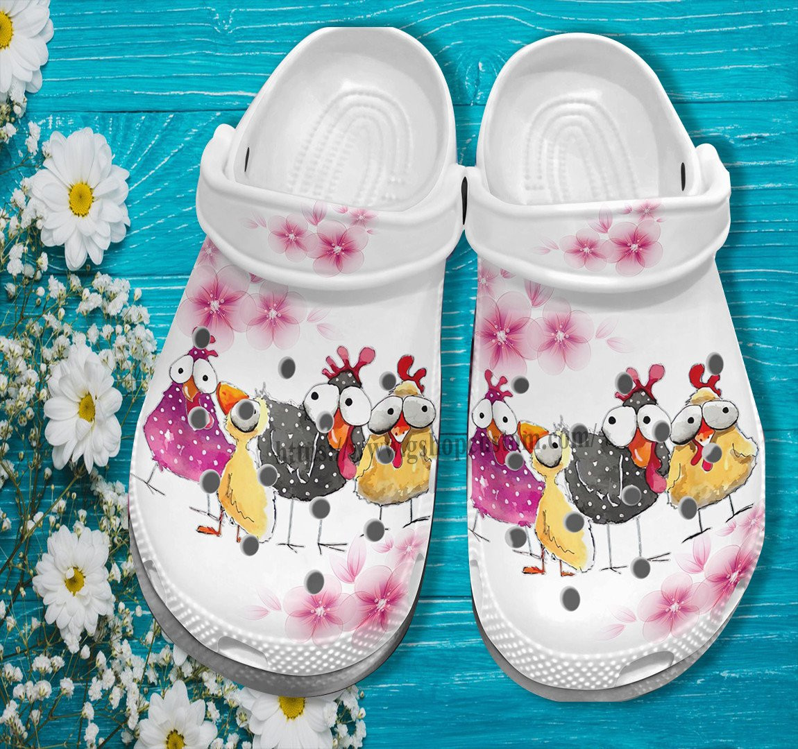 footwearmerch-chicken-funny-cherry-flower-shoes-gift-women-mother-day-chicken-farm-girl-cute-shoes-croc-clogs-srw5f