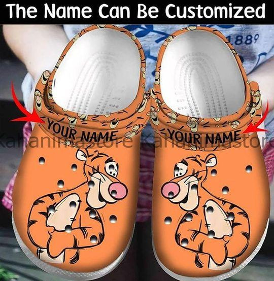 Footwearmerch DISNEY WINNIE THE POOH TIGGER CROCS CROCBAND CLOG 3D PRINTED