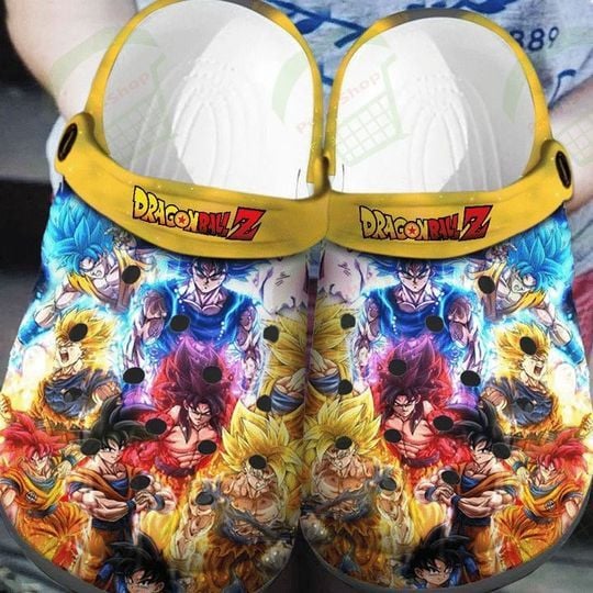 Footwearmerch Dragonball Z Cartoon Crocs Crocband Shoes Clogs Custom Name For Men Women and Kids