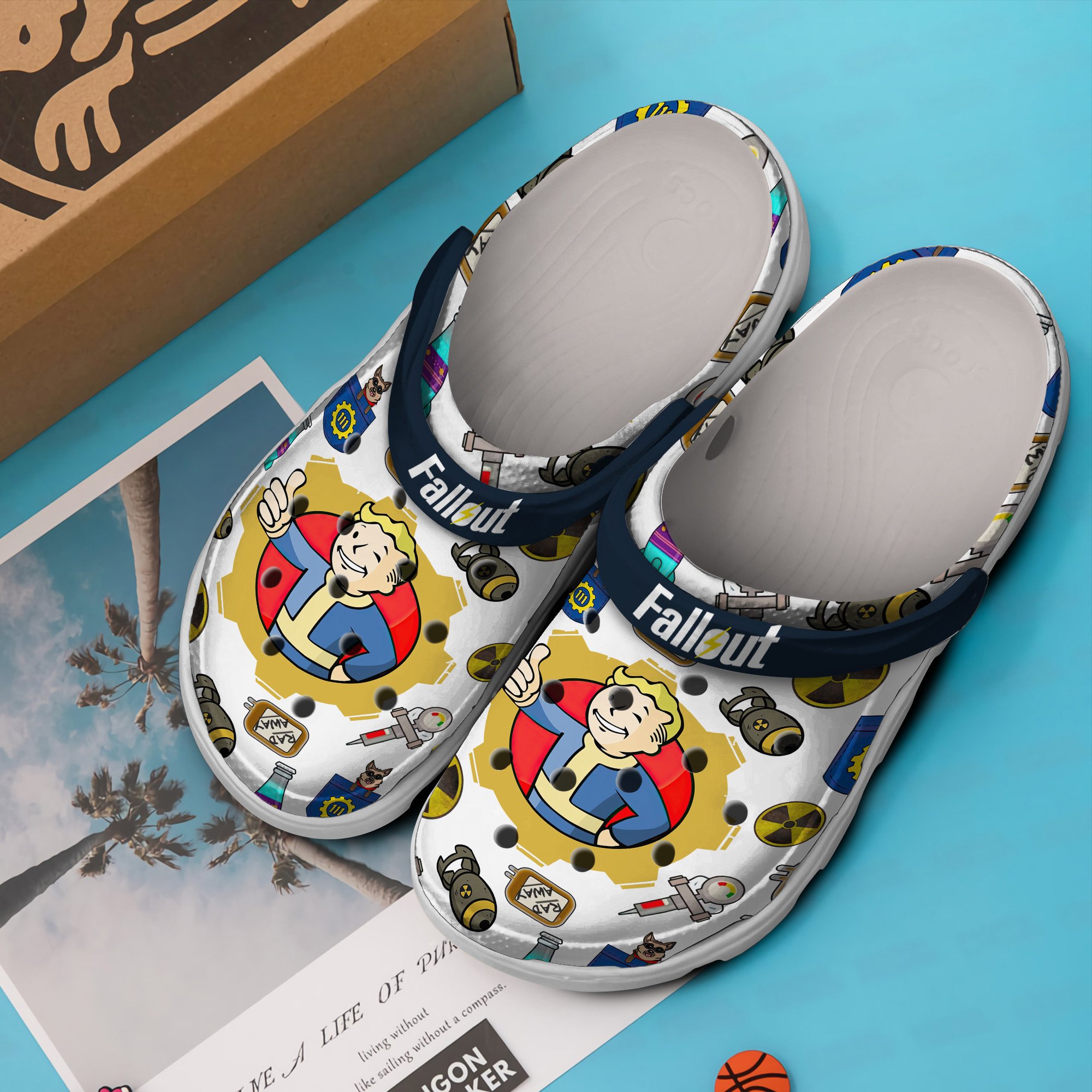 Footwearmerch Fallout Shelter Game Crocs Crocband Clogs Shoes Comfortable For Men Women and Kids