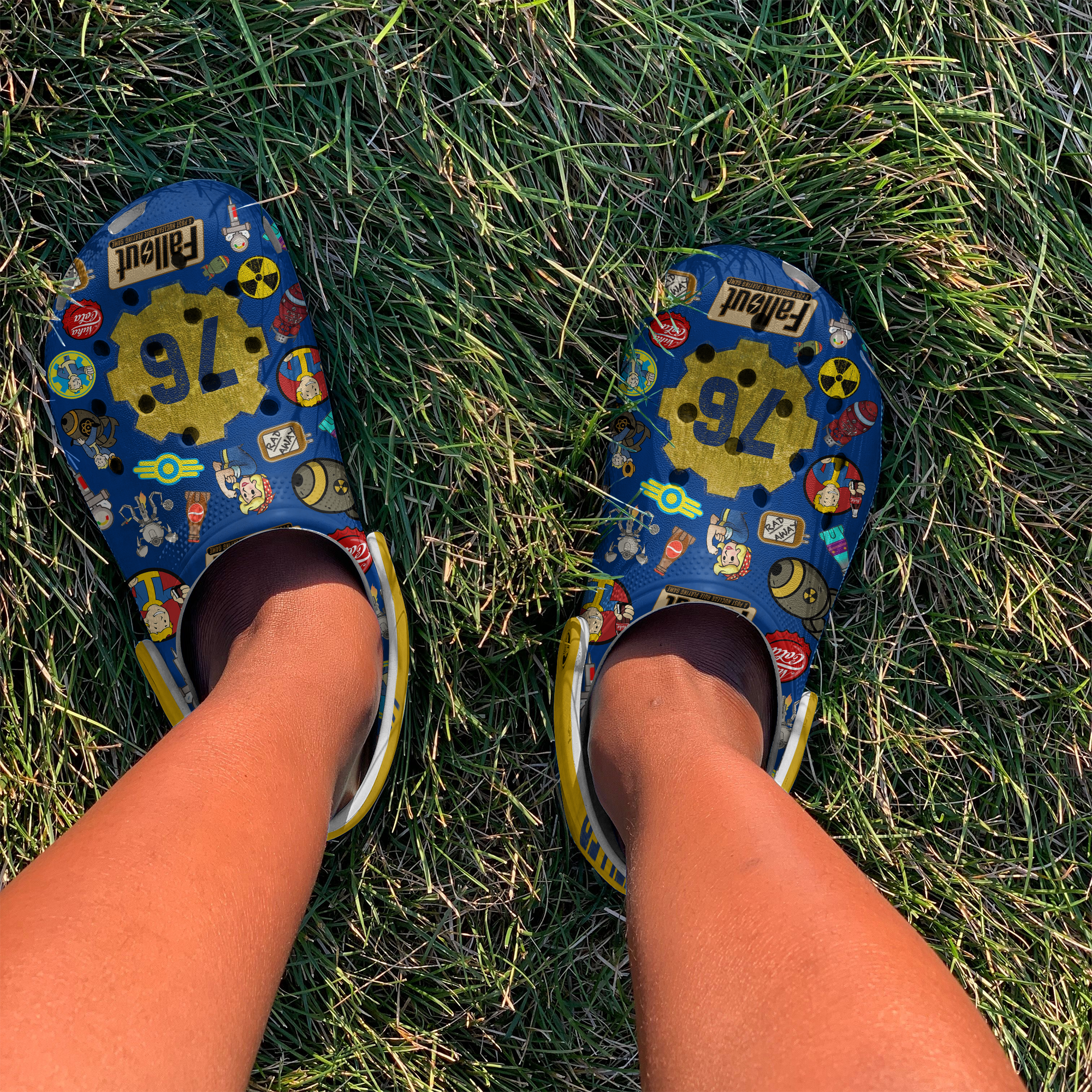 Footwearmerch Fallout Shelter Game Crocs Crocband Clogs Shoes Comfortable For Men Women and Kids