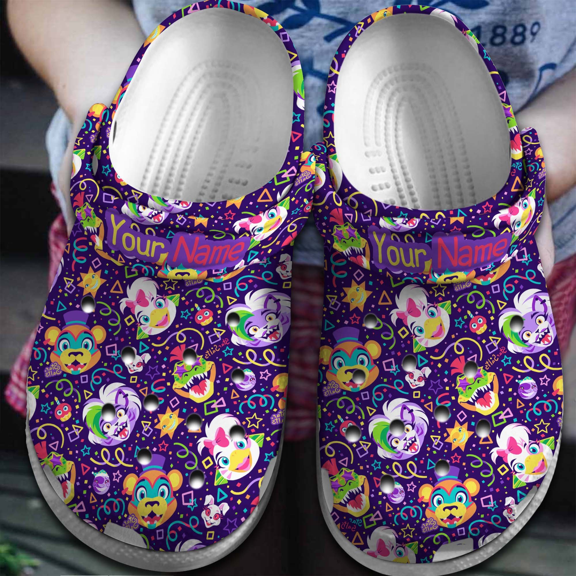 Footwearmerch Five Nights At Freddy Cartoon Crocs Crocband Clogs Shoes Comfortable For Men Women and Kids
