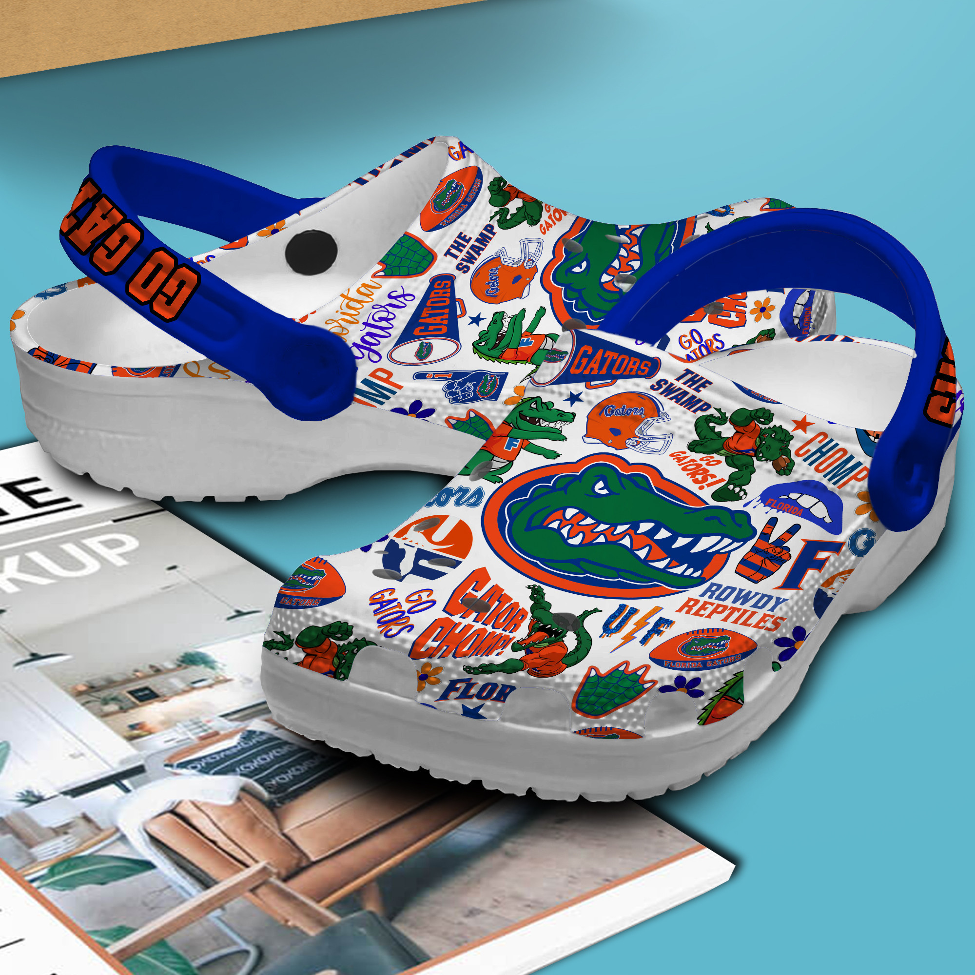 Footwearmerch Florida Gators NCAA Sport Crocs Crocband Clogs Shoes Comfortable For Men Women and Kids