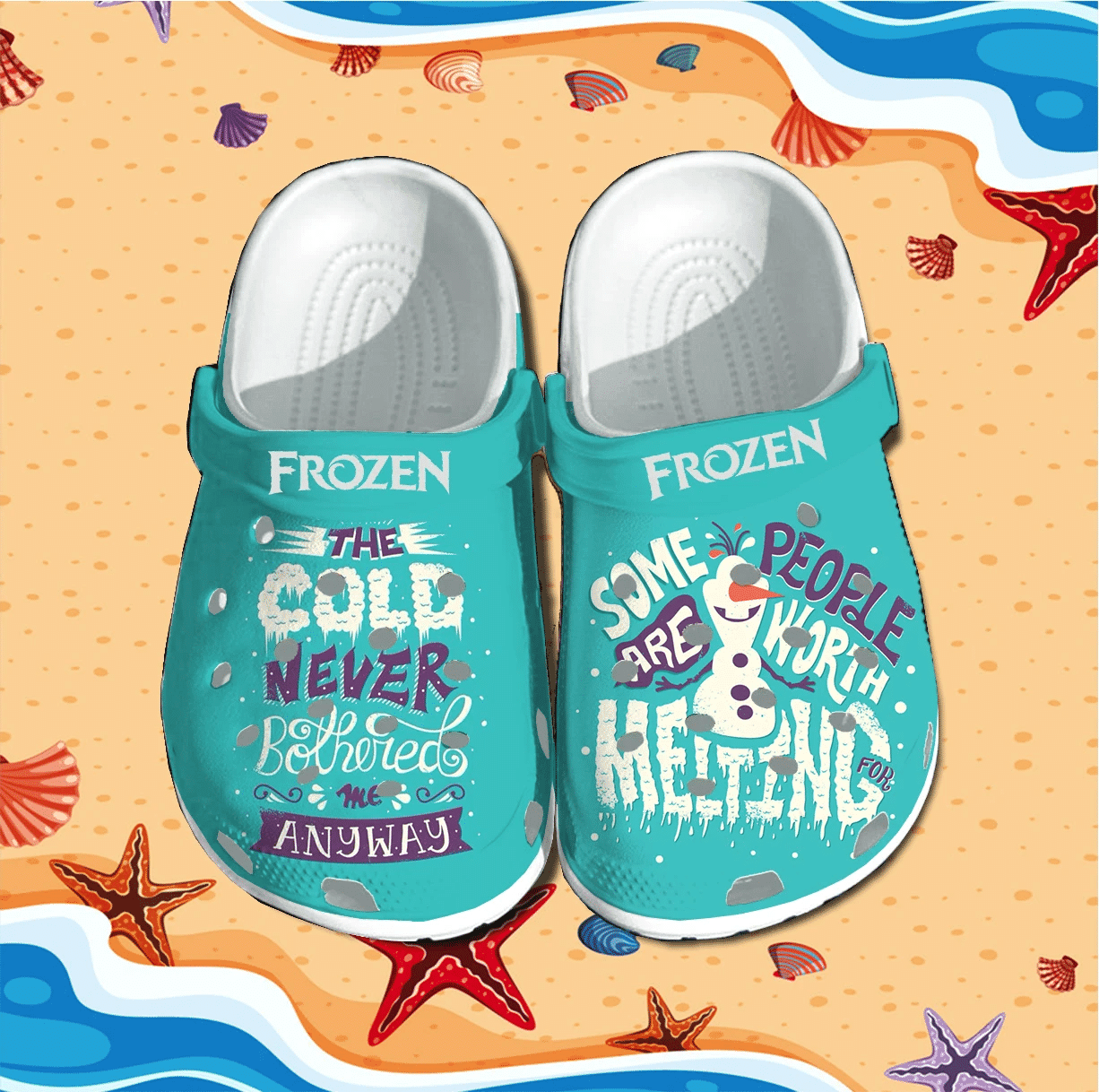 Footwearmerch Frozen Crocs Clog Shoes