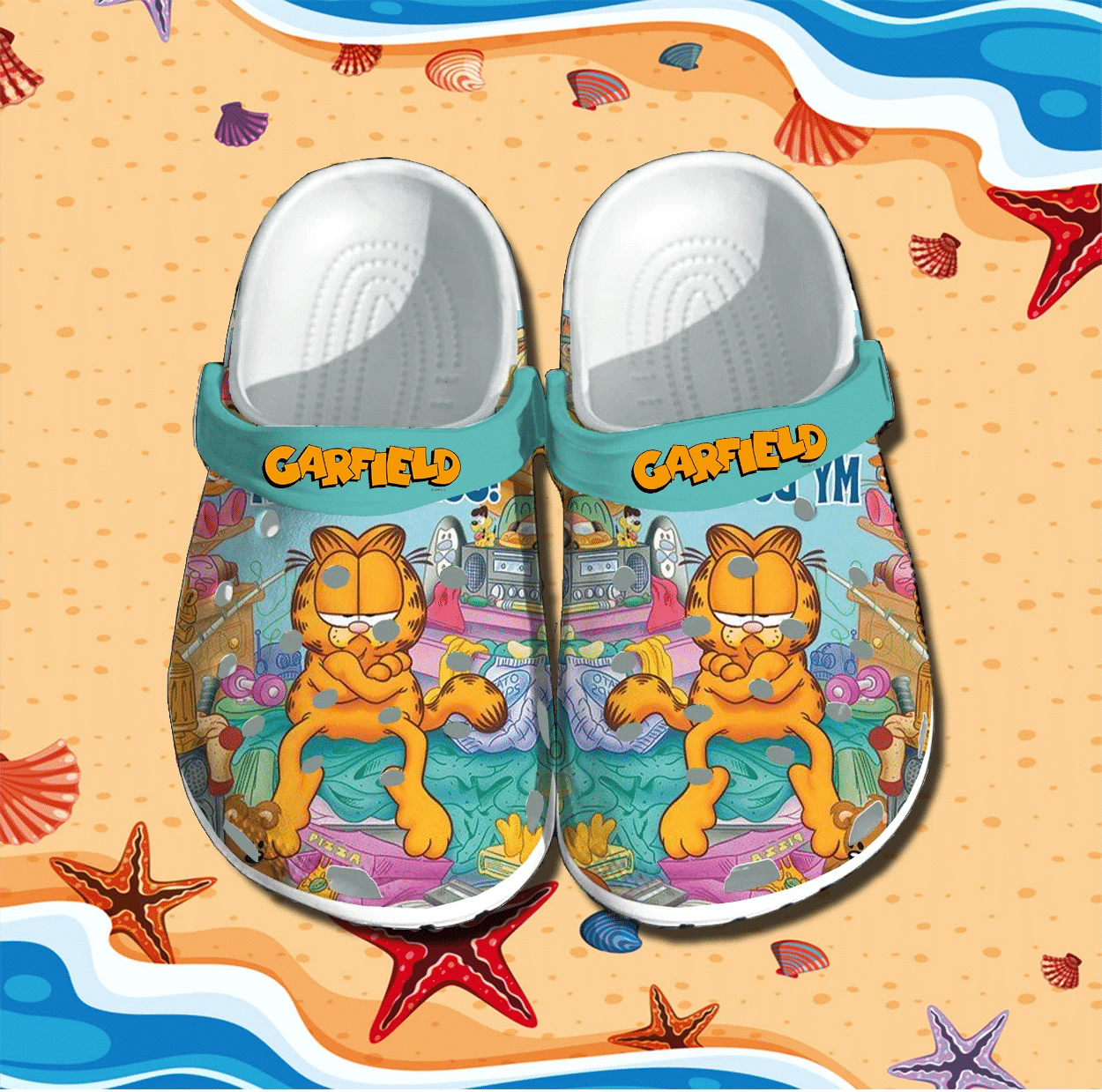 Footwearmerch Garfield Crocs Clog Shoes