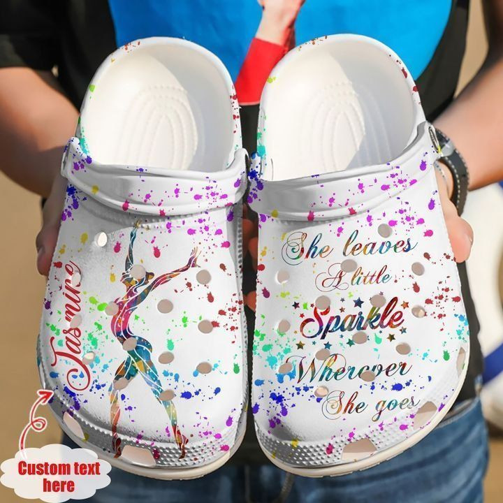Footwearmerch Gymnastics Personalized Girl Clog Shoes