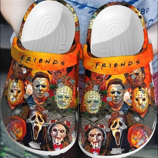 Footwearmerch Horror Movies Friends Halloween Classic Clog Shoes