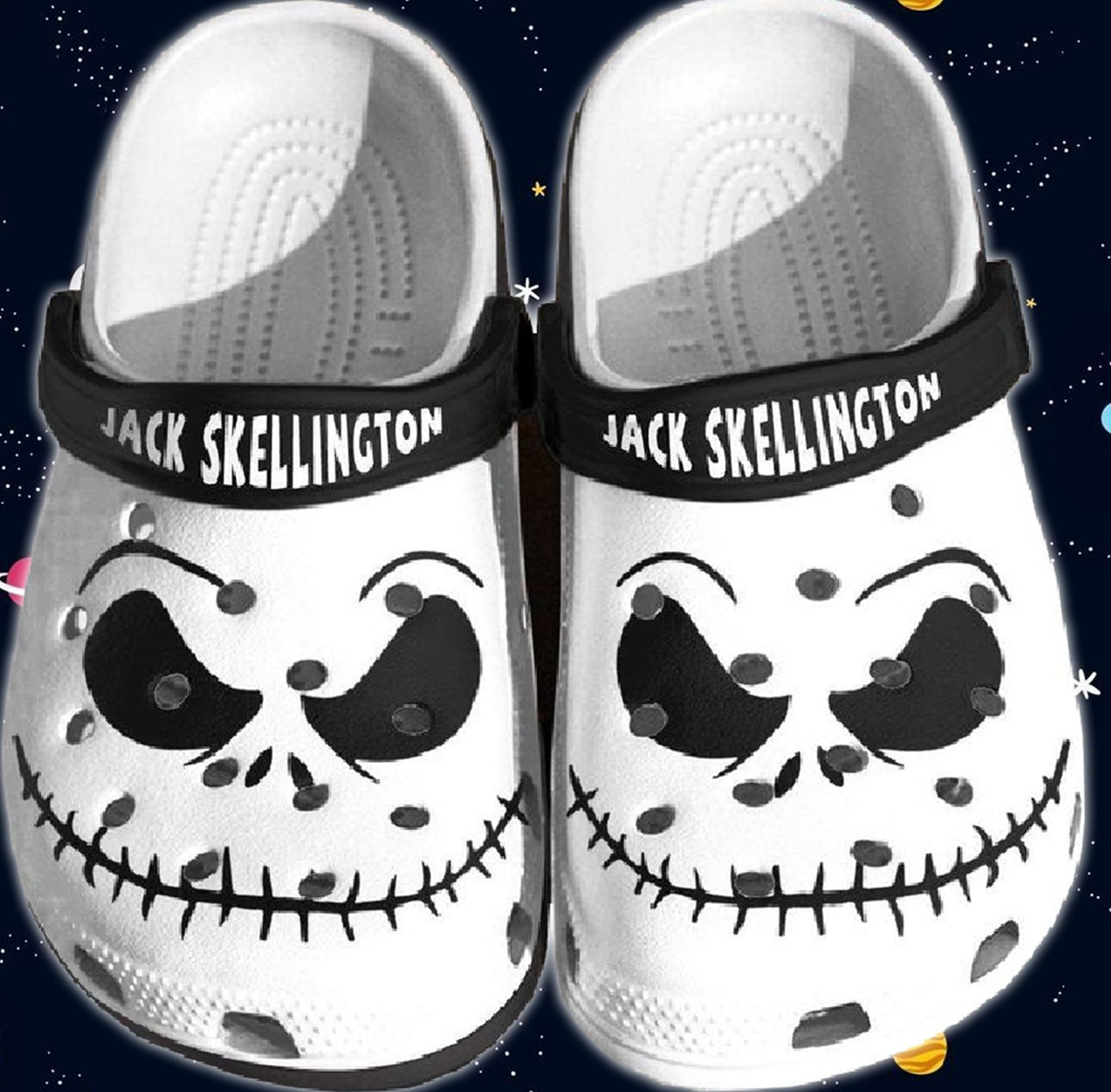 Footwearmerch JACK SKELLINGTON CROCS CLOG SHOES