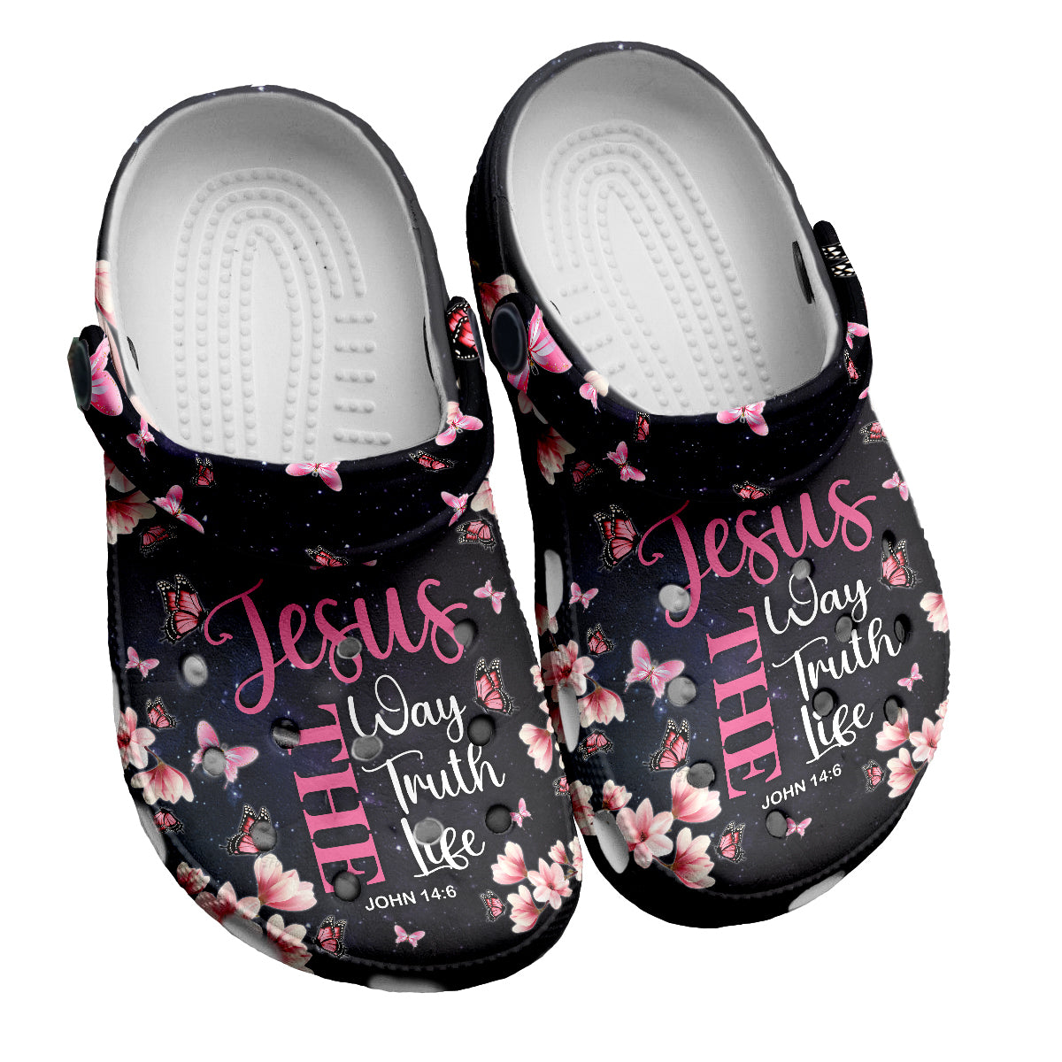 Footwearmerch Jesus The Way The Truth The Life Customized Crocs Crocband Clogs Shoes Comfortable For Men Women and Kids Gift For Jesus Lovers
