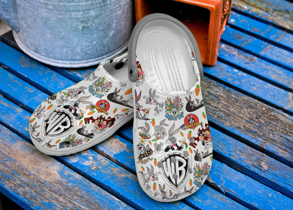 Footwearmerch Looney Tunes Cartoon Premium Crocs Crocband Clogs Shoes Comfortable For Men Women and Kids